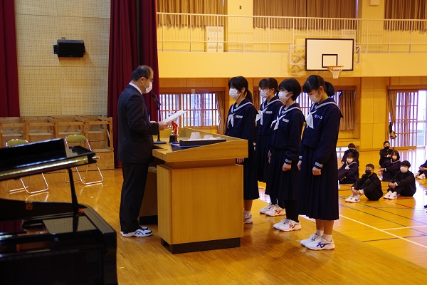 栗野中学校ブログ 2学期終業式